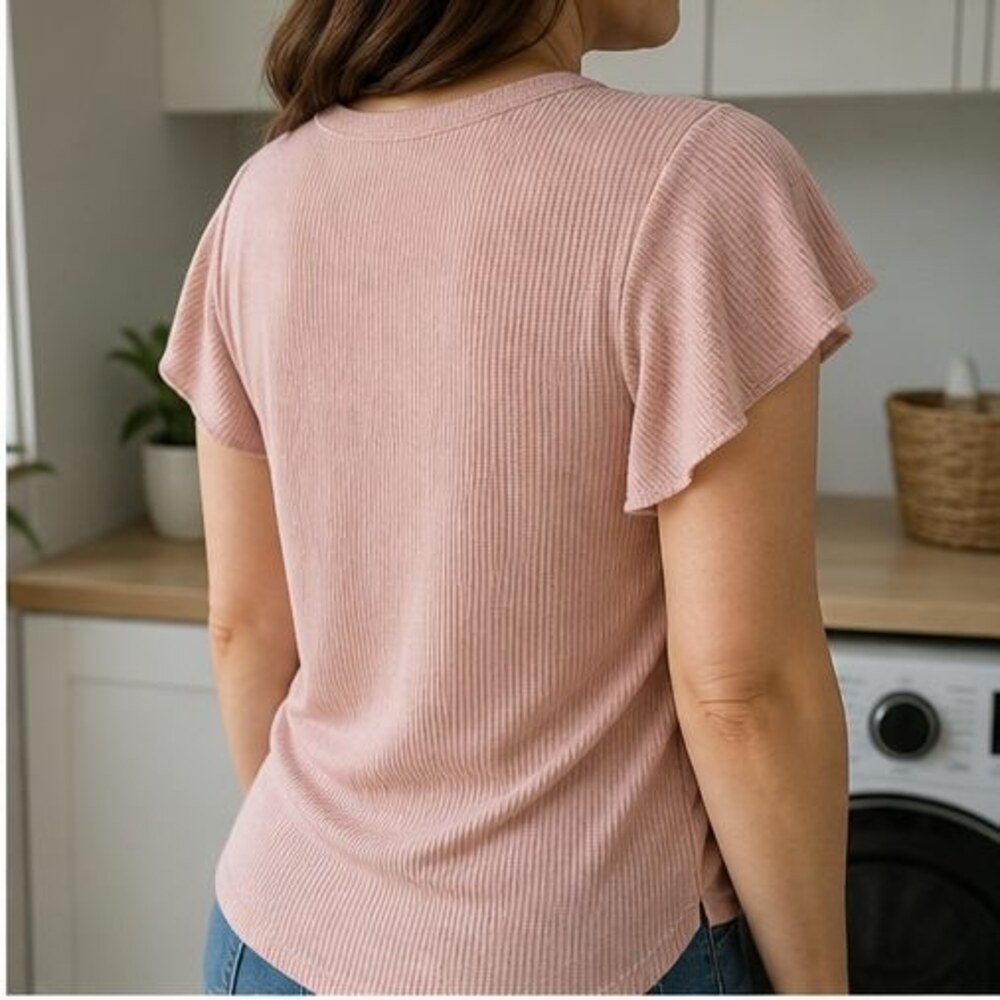Blush Wrap Blouse - Picture 3 of 6